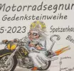 Gedenksteinweihe und Motorradsegnung